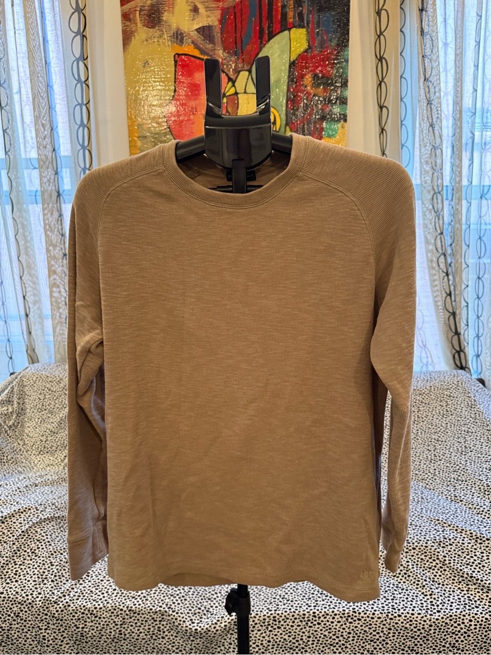 Banana Republic Men's Long-Sleeve Crewneck — Camel Brown